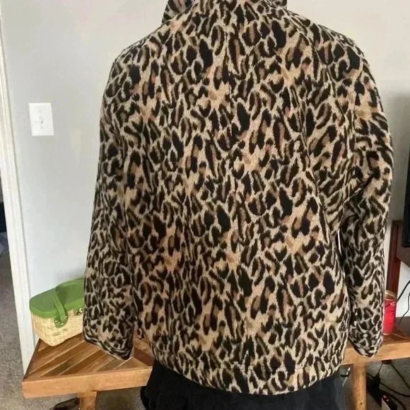 Anthropologie The Korner Amoura Leopard Coat - Picture 7 of 8
